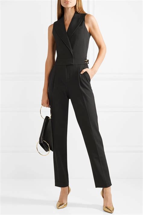 black michael kors jumpsuit|michael kors sleeveless jumpsuit.